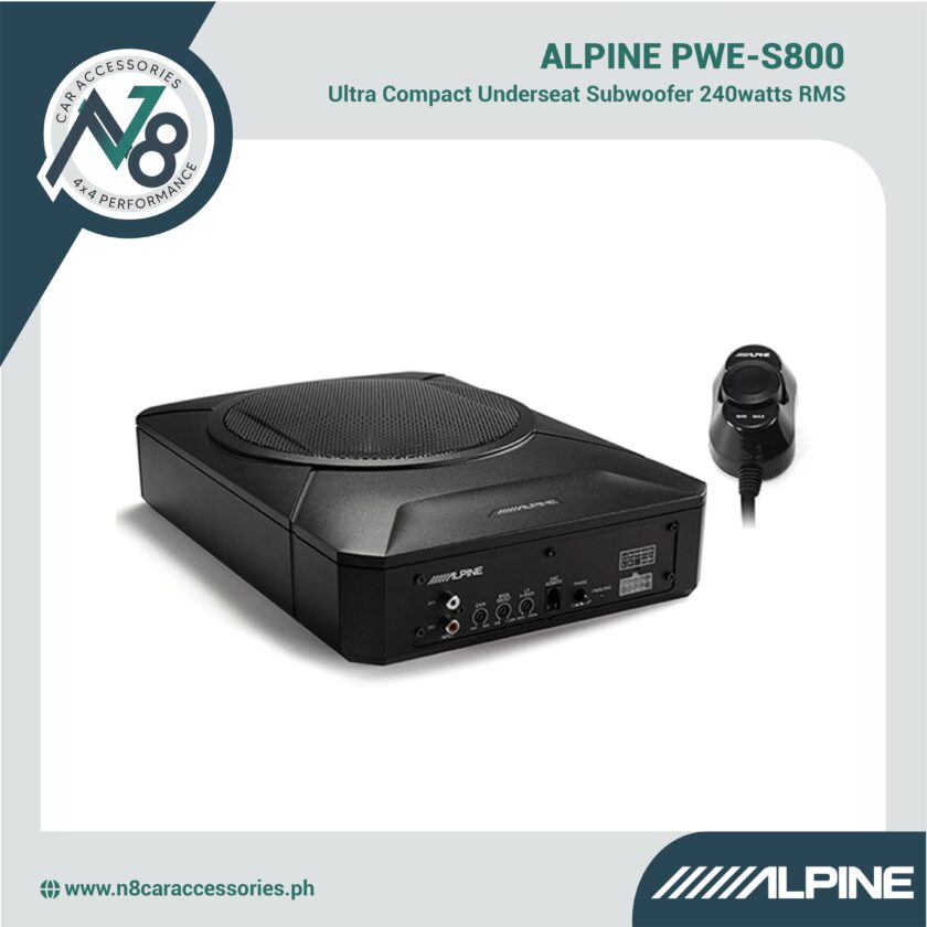 Alpine Pwe S Ultra Compact Underseat Subwoofer Genuine N Car