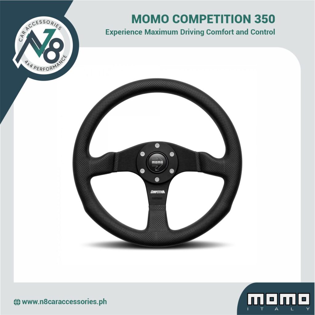 MOMO Competition 350 Black Genuine - N8 Car Accessories 4x4