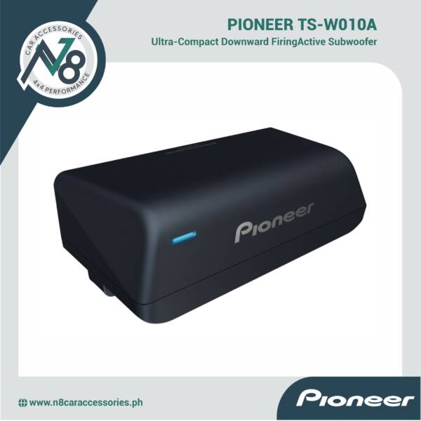 Pioneer TS-WX010A Ultra Compact Downward-Firing Underseat Subwoofer Active with Built-in Class-D Amplifier Genuine