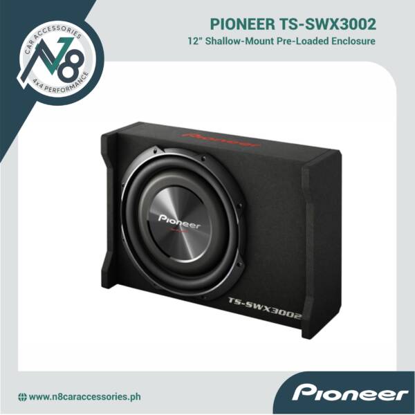 Pioneer TS-SWX3002 12" Shallow-Mount Pre-Loaded Enclosure Subwoofer Genuine