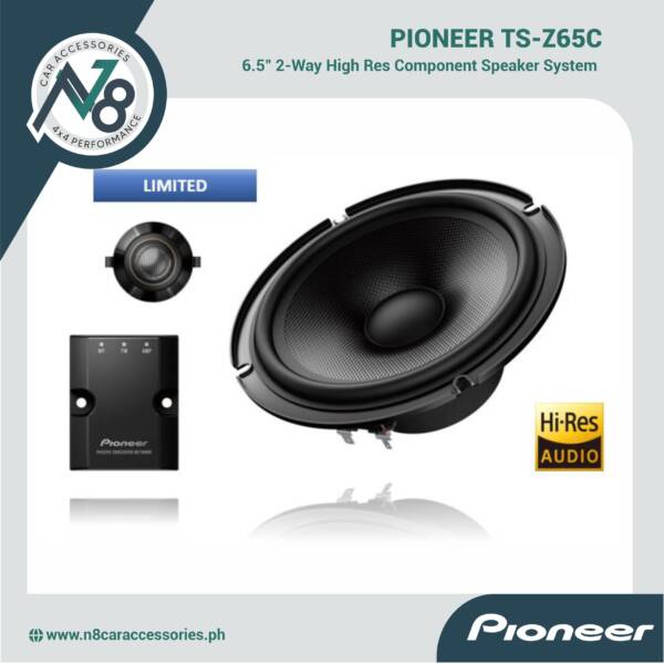 Pioneer TS-Z65C 6.5” 2-Way Component Speaker System High-Res Audio Genuine