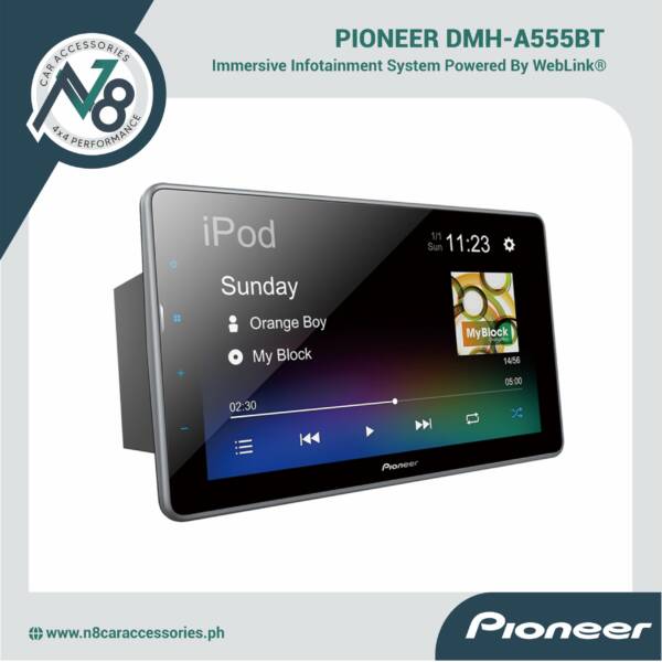 Pioneer DMH-AF555BT 2Din Seamless Smartphone Mirroring With WebLink® Cast Genuine