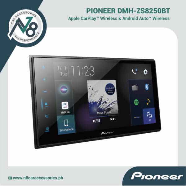 Pioneer DMH-ZS8250BT 2Din Apple Carplay, Android Auto, & WebLink® Genuine