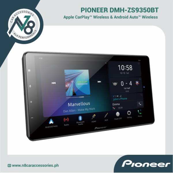 Pioneer DMH-ZS9350BT 2Din Wireless Apple Carplay, Android Auto, & WebLink® Genuine
