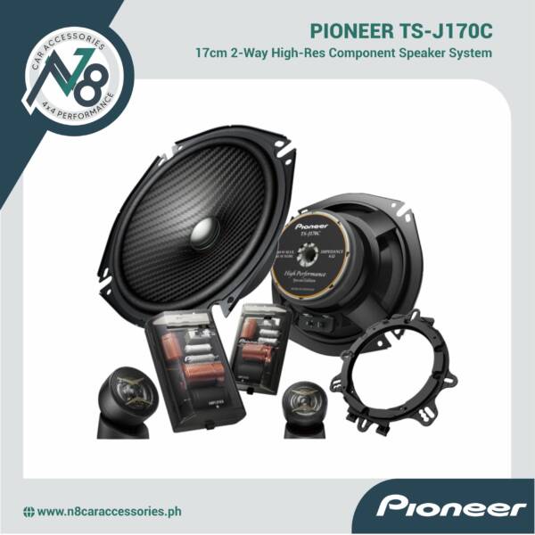 Pioneer TS-J170C 17cm 2-Way Component Speaker System High-Res Audio Genuine