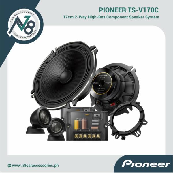 Pioneer TS-V170C 17cm 2-Way Component Speaker System High-Res Audio Genuine