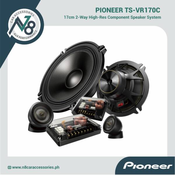 Pioneer TS-VR170C 17cm 2-Way Component Speaker System High-Res Audio Genuine