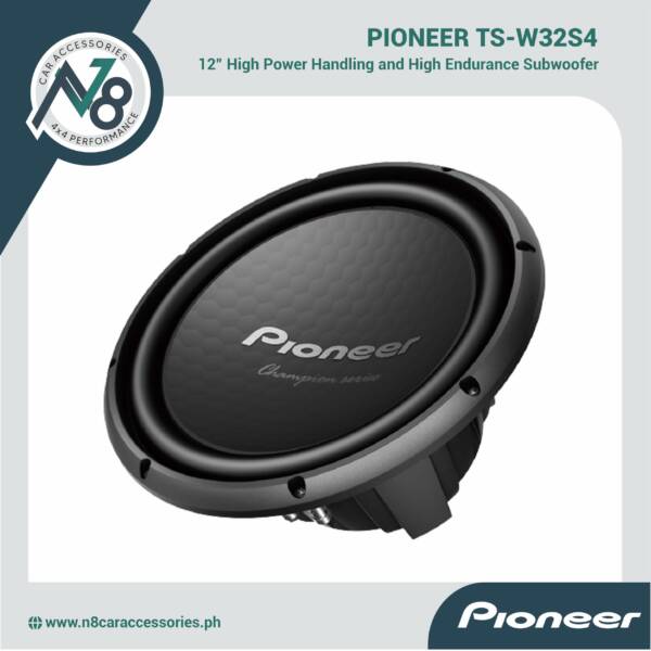 Pioneer TS-W32S4 Component Subwoofer 12" Single Voice Coil 4ohm 1500W Max Genuine
