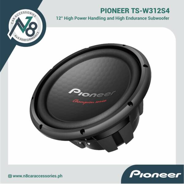 Pioneer TS-W312S4 Subwoofer 12" 1600W Max Champion Series Genuine