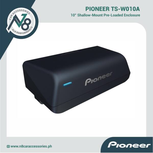 Pioneer TS-WX010A Ultra Compact Downward-Firing Underseat Subwoofer Active with Built-in Class-D Amplifier Genuine