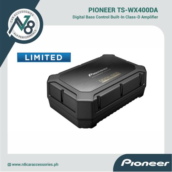 Pioneer TS-WX400DA Underseat Subwoofer Digital Bass Control with Built-in Class-D Amplifier Genuine