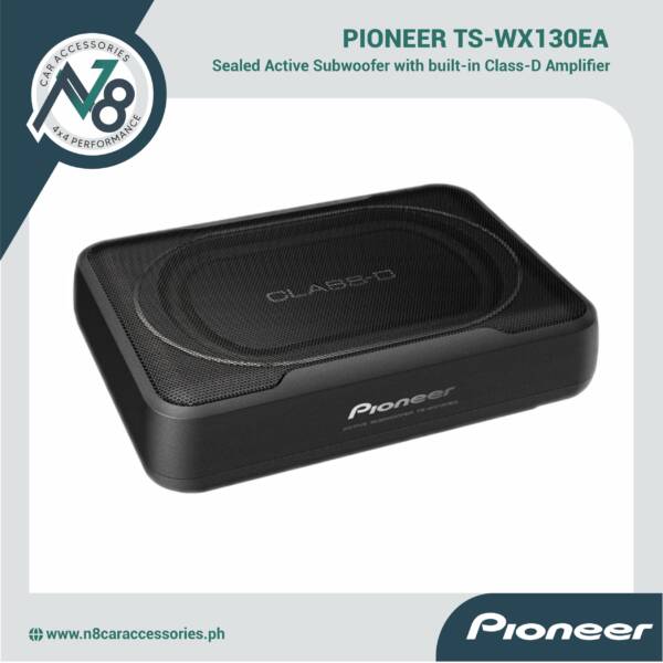 Pioneer TS-WX130EA Underseat Subwoofer Active with Built-in Class-D Amplifier