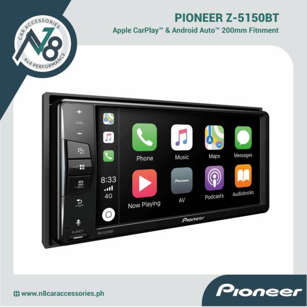 Pioneer AVH-ZL5150BT Apple CarPlay, Android Auto, Bluetooth 200mm Fitment 2DIN Car Stereo Genuine