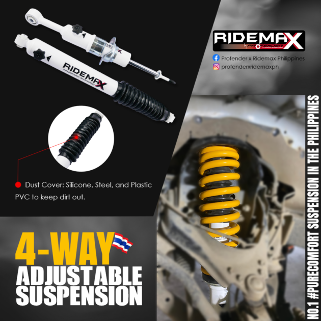 Ridemax Suspension 4-Way Adustable 2