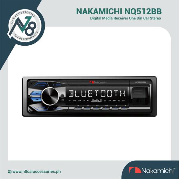 Nakamichi NQ-512BB 1Din Car Stereo BT App Control Genuine