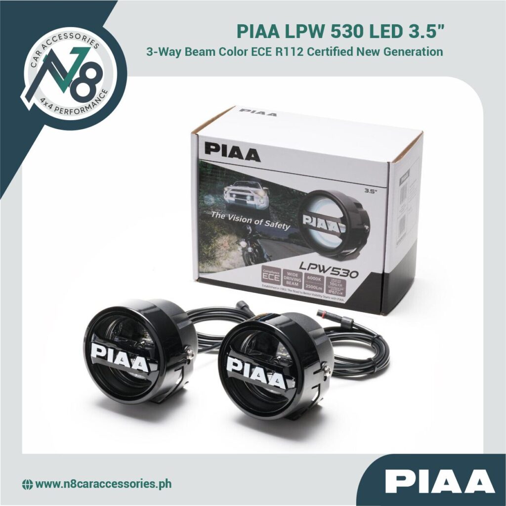 PIAA LPW530 LED Driving Light Kit 3-Way Genuine - N8 Car Accessories 4x4