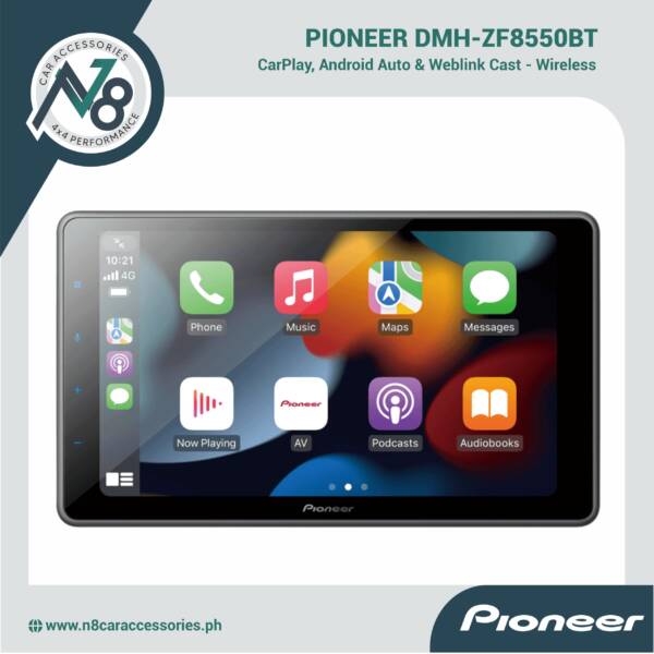 Pioneer DMH-ZF8550BT 9" Smartphone Mirroring With WebLink® Cast Genuine