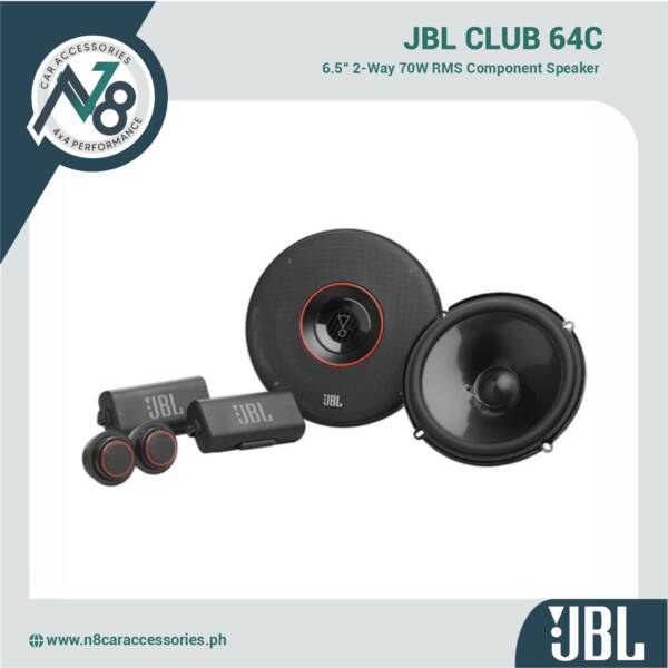 JBL CLUB 64C 6.5" 2-Way Component Speaker 70watts RMS Genuine