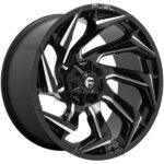 Fuel Reaction D753 17x9 6x135/139.7 et 01 Gloss Black Milled Genuine - Image 4
