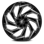 Fuel Reaction D753 17x9 6x135/139.7 et 01 Gloss Black Milled Genuine - Image 2