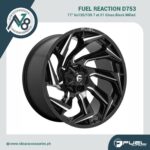 Fuel Reaction D753 17x9 6x135/139.7 et 01 Gloss Black Milled Genuine