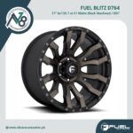 Fuel Blitz D674 17x9 6x139.7 et 01 Matte Black Machined / DDT Genuine