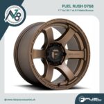 Fuel Rush D768 17x9 6x139.7 et 01 Matte Bronze Genuine