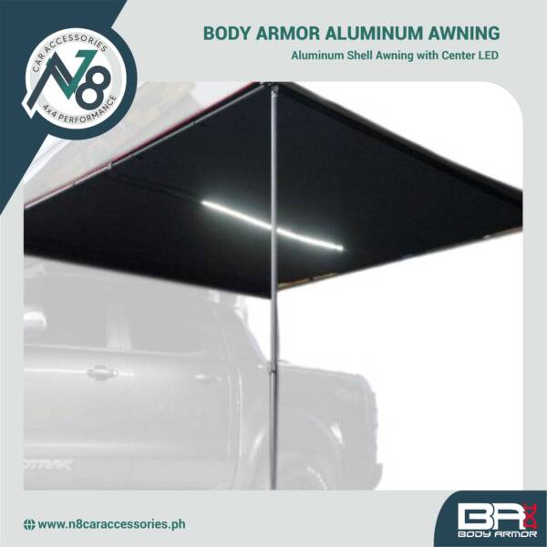 BODY ARMOR ALUMINUM SHELL AWNING WITH CENTER LED Genuine