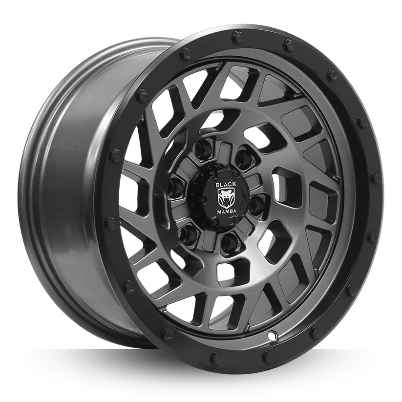 BLACK MAMBA STRIKER 17x8.5" 139.7 -10 SATIN GUNMETAL Genuine - Image 2