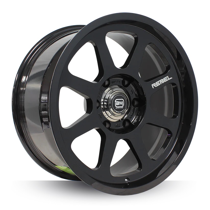 BLACK MAMBA REBEL 18x9" 139.7 +00 GLOSS BLACK Genuine - Image 2