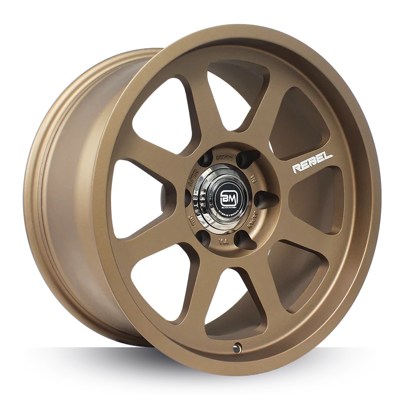 BLACK MAMBA REBEL 18x9" 139.7 +00 GLOSS DARK BRONZE Genuine - Image 2