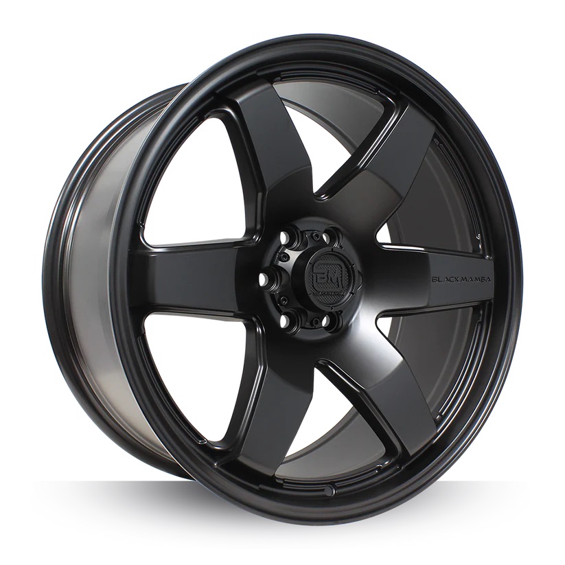 BLACK MAMBA HIROSHI 20x9" 114.3 +25 SATIN BLACK Genuine - Image 2