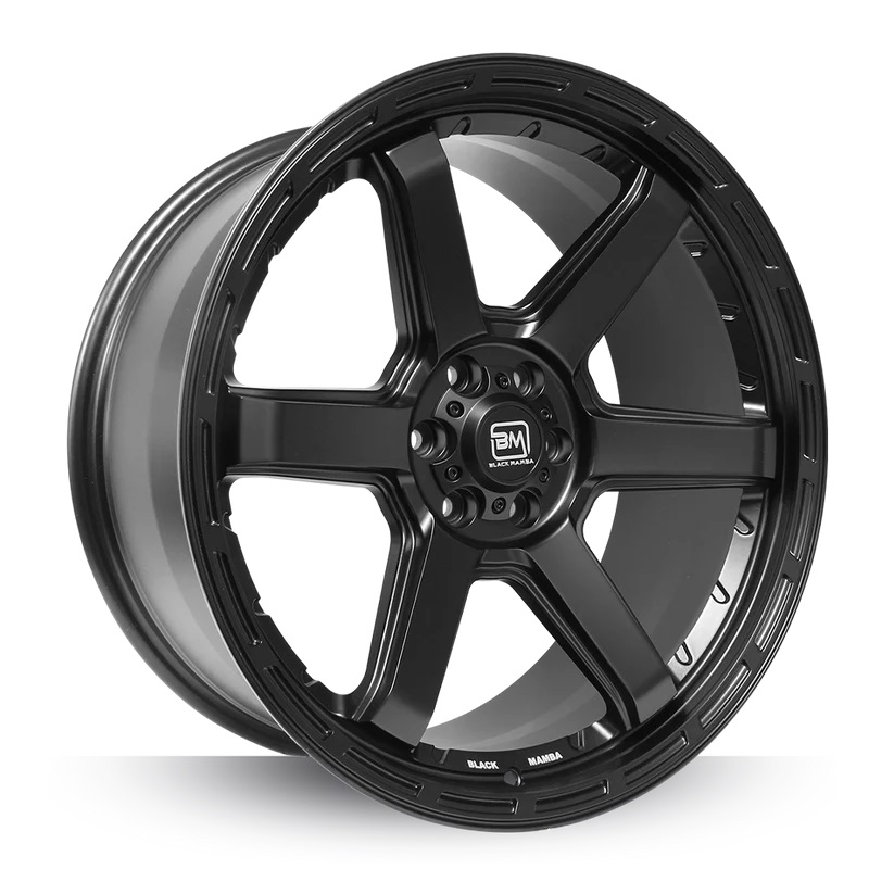 BLACK MAMBA CYCLONE 20x9" 139.7 +15 SATIN BLACK Genuine - Image 2