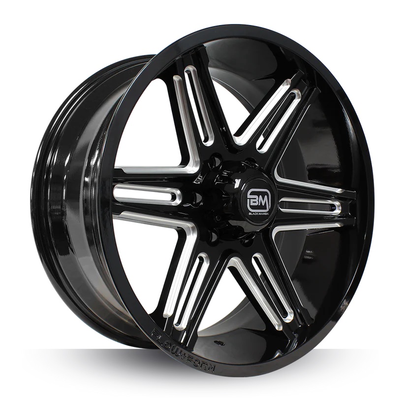 BLACK MAMBA VEKTOR 6 20x9" 139.7 +15 BLACK MILLED SPOKE Genuine - Image 2