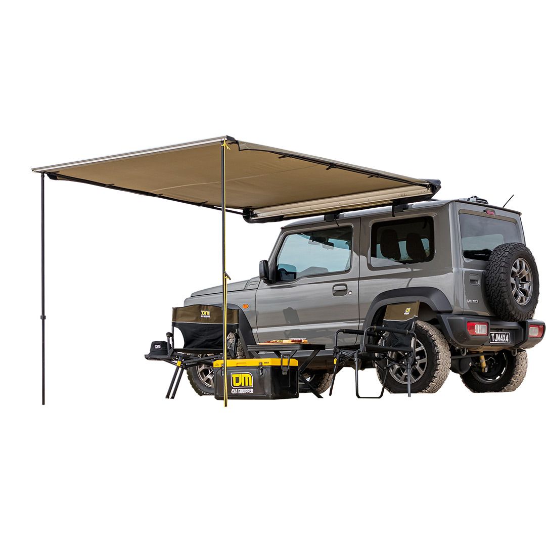 TJM 2m x 2.5m MEDIUM AWNING (WITH LED STRIP, BLACK COVER, & BRACKET) - TJM-620RTA200 Genuine - Image 2