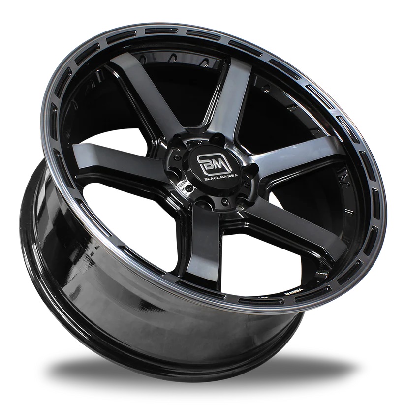 BLACK MAMBA CYCLONE 20x9" 139.7 +15 SATIN BLACK Genuine - Image 3