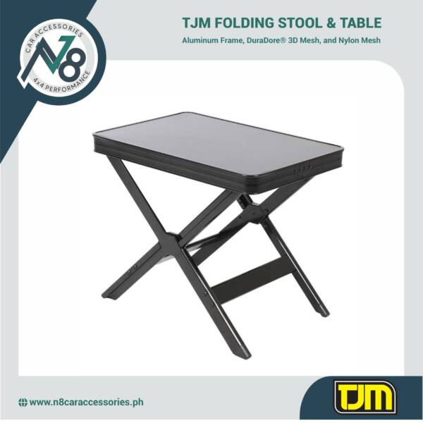 TJM FOLDING STOOL & TABLE Genuine