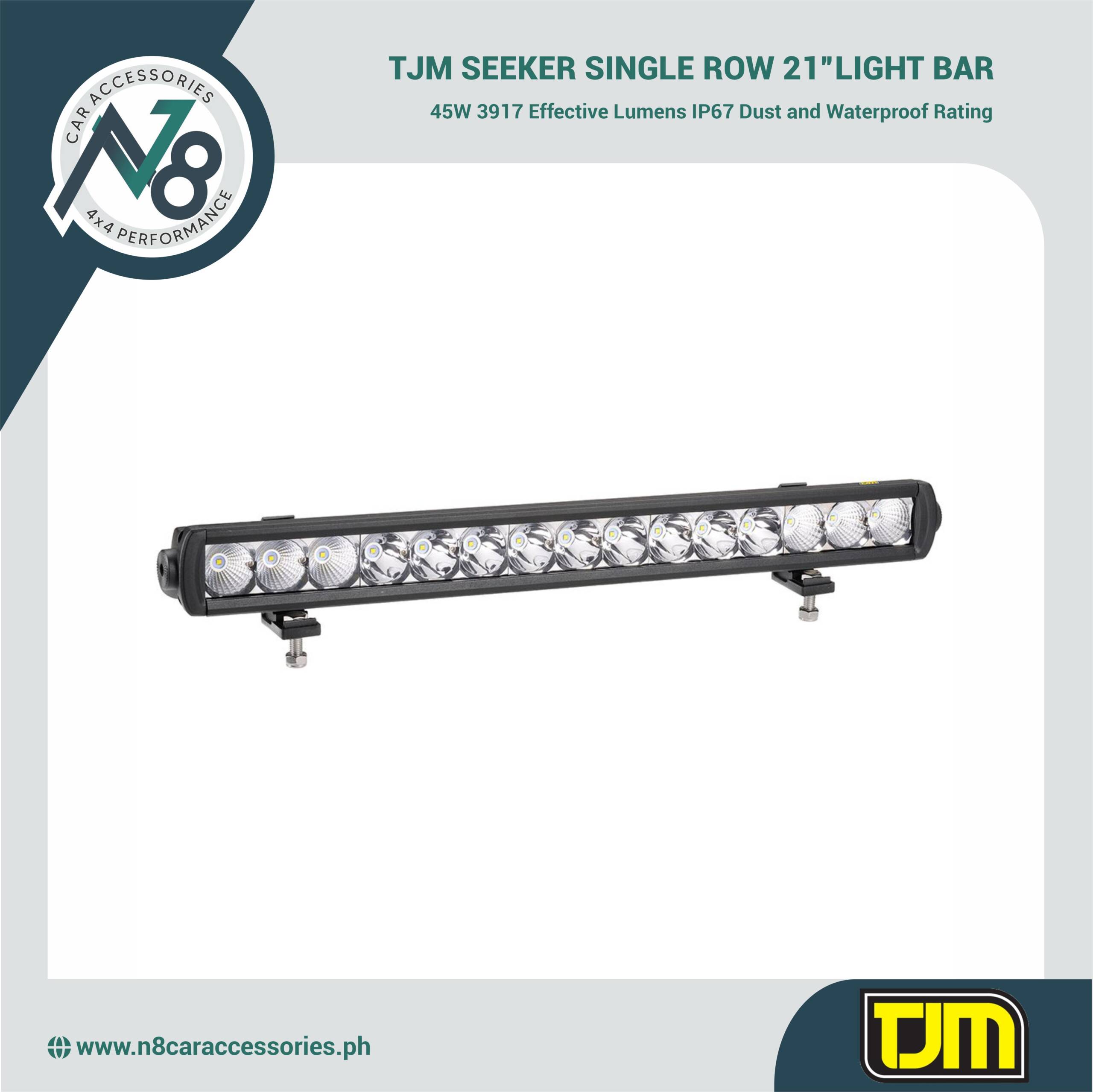 TJM SEEKER SINGLE ROW 21inch 45W LIGHT BAR (NO HARNESS) Genuine