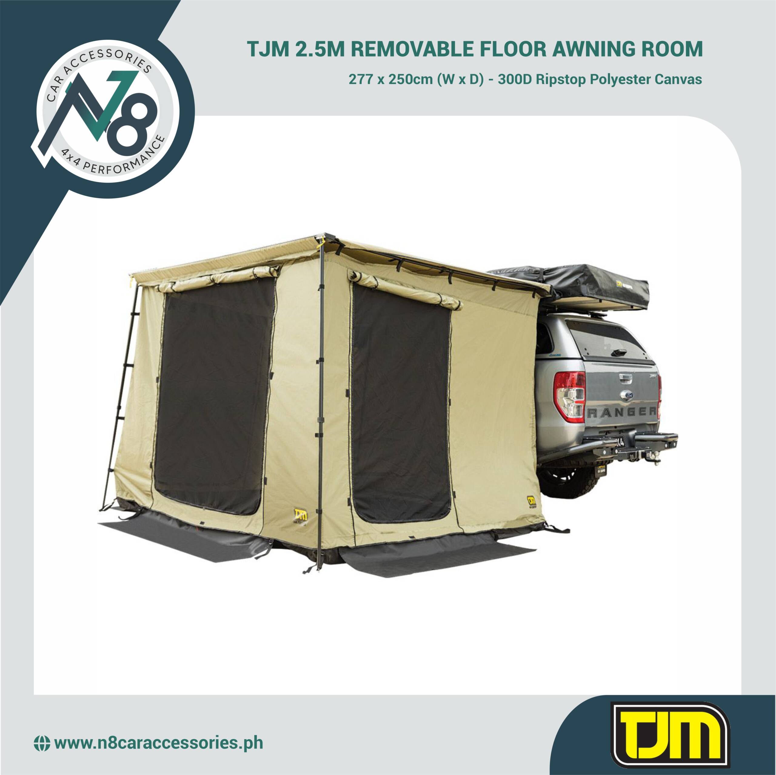 TJM 2.5M REMOVABLE FLOOR AWNING ROOM Genuine