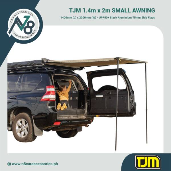 TJM 1.4m x 2m SMALL AWNING (WITH BRACKET) - TJM-620RTA140 Genuine