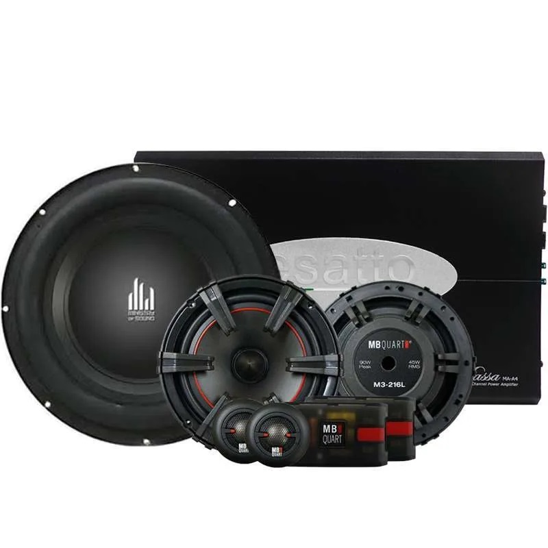 MB QUART M3-216L 6.5" 2-Way Car Audio Component Speaker System Genuine - Image 2