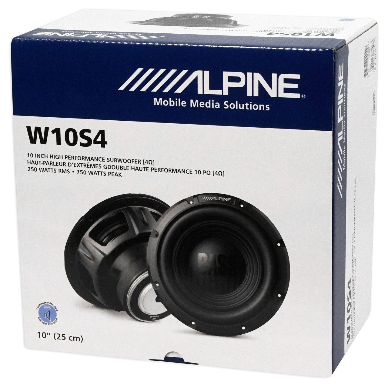 ALPINE W10S4 10" Single 4ohm Subwoofer Genuine - Image 7