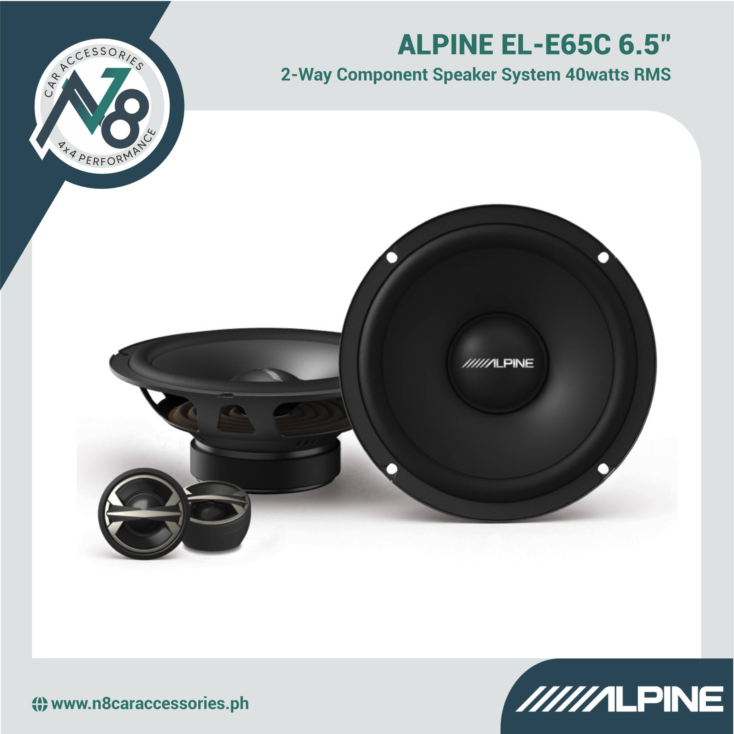 Alpine EL-E65C 6.5” Component Speaker Genuine