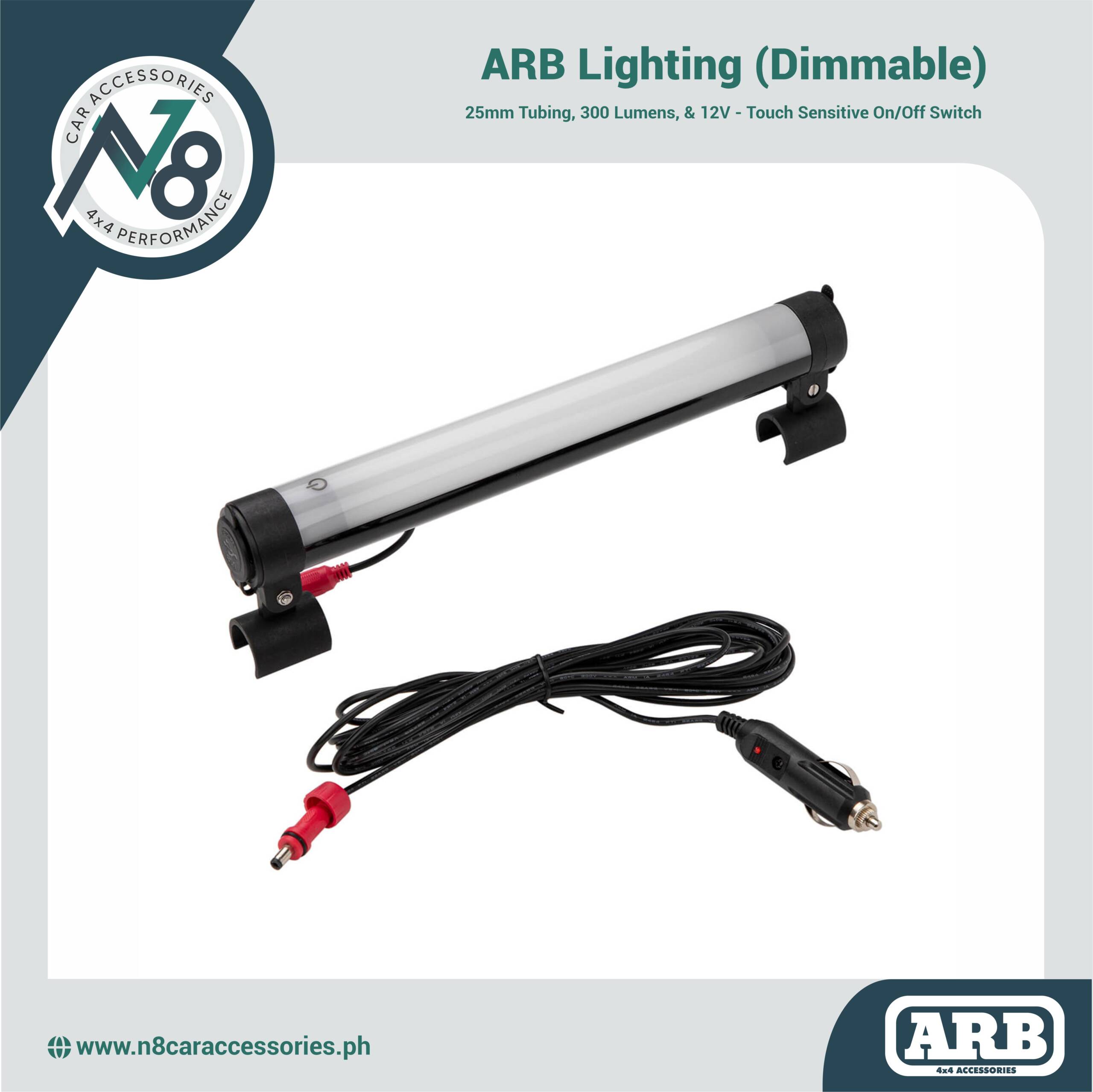 ARB Lighting (Dimmable) 25mm Tubing, 300 Lumens, & 12V Genuine