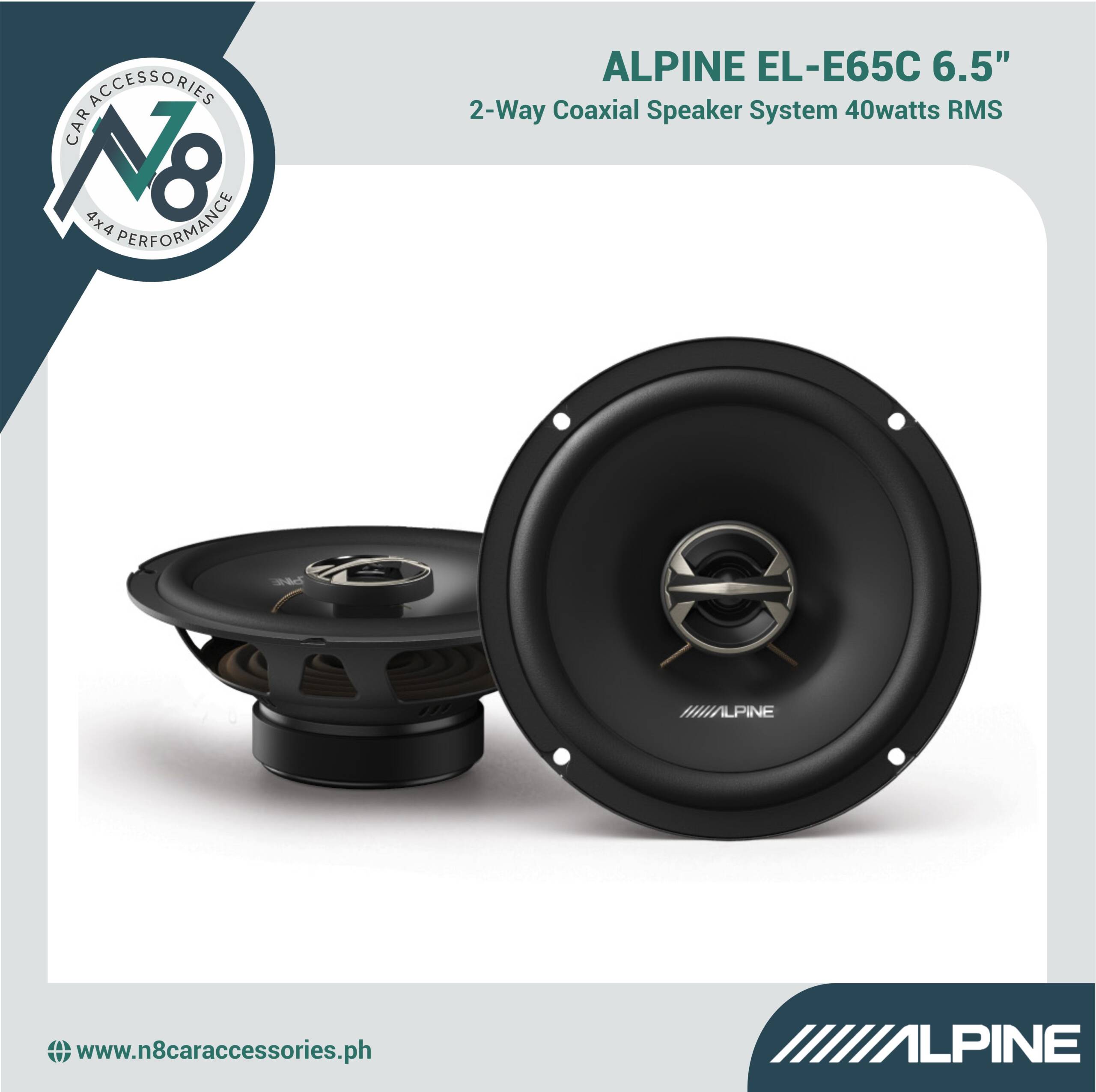 Alpine EL-E65 6.5” Coaxial Speaker Genuine