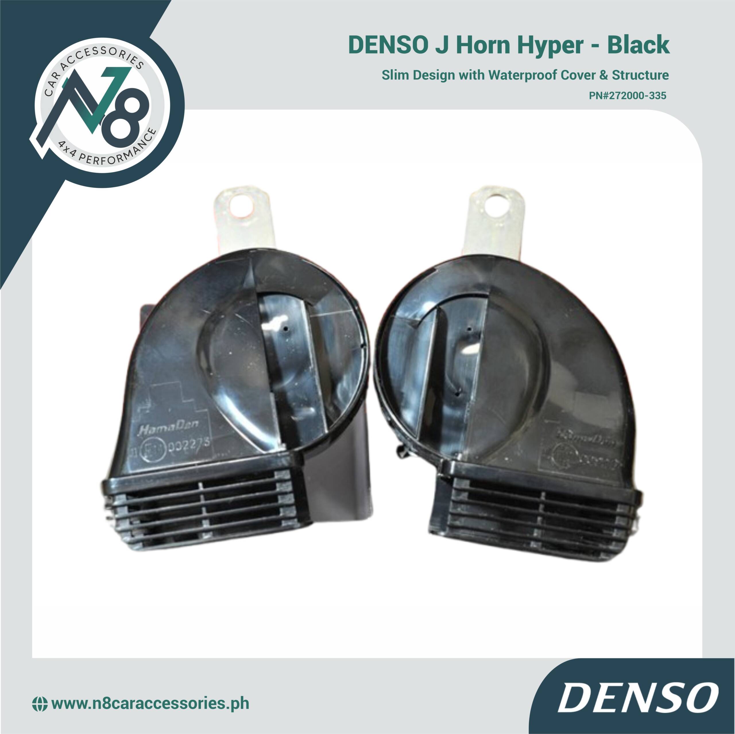 DENSO J Horn Hyper Black PN#272000-335 Genuine