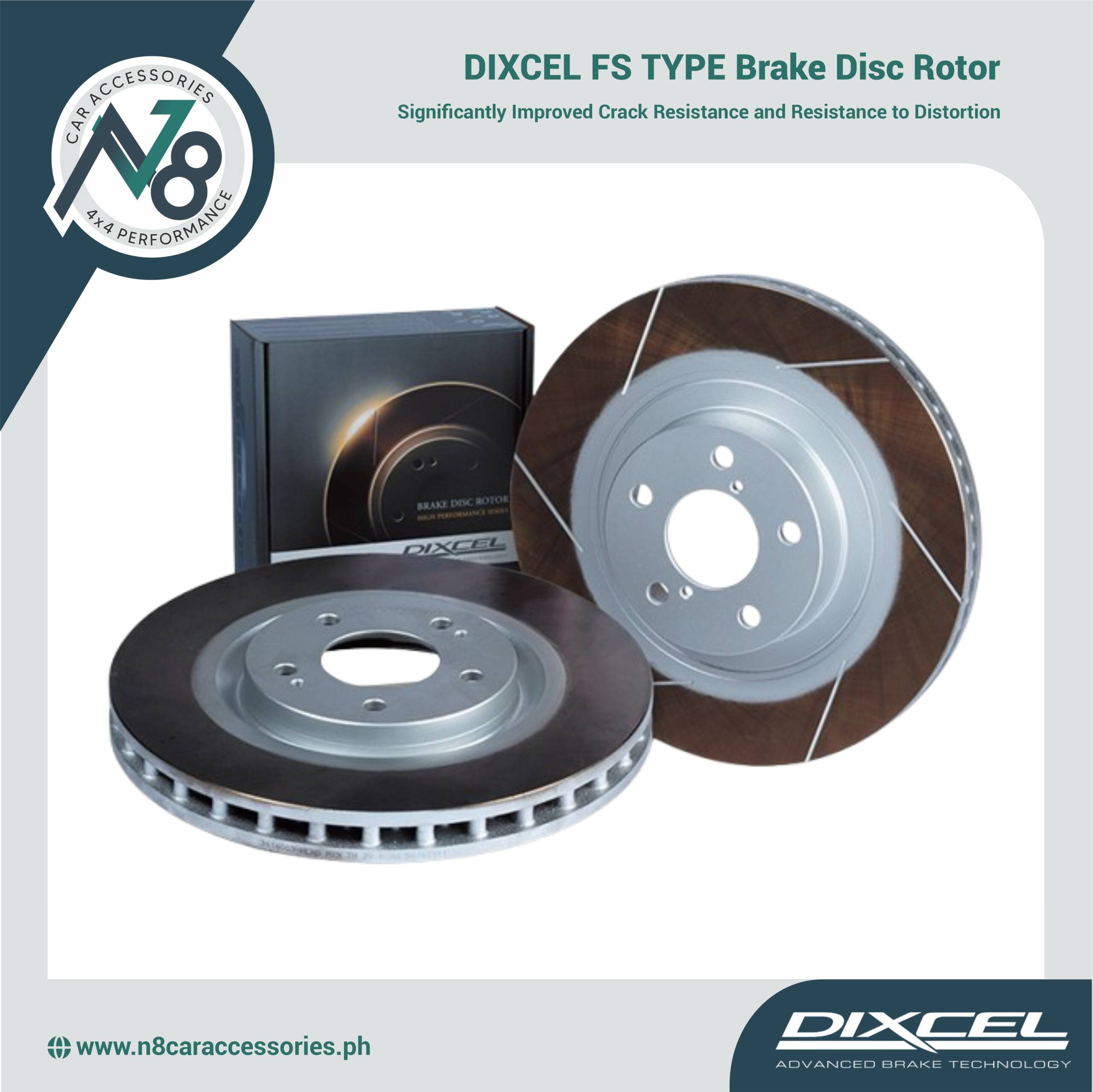 DIXCEL FS TYPE Brake Disc Rotor Genuine