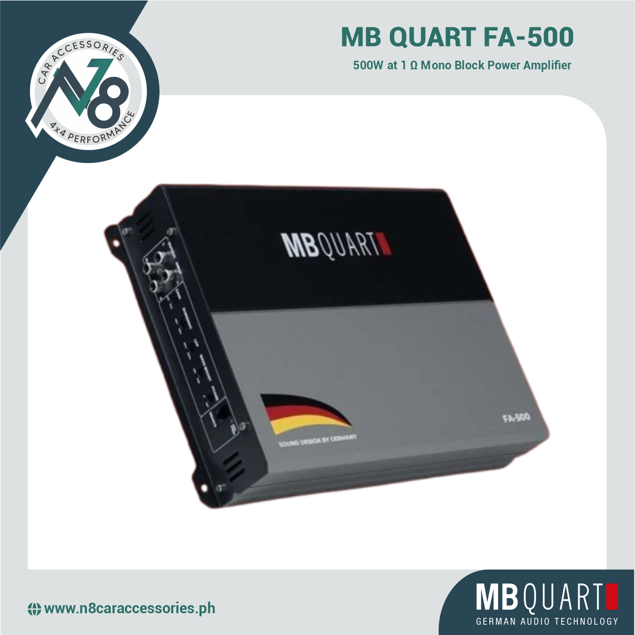 MB QUART FA-500 Mono Block Amplifier Genuine