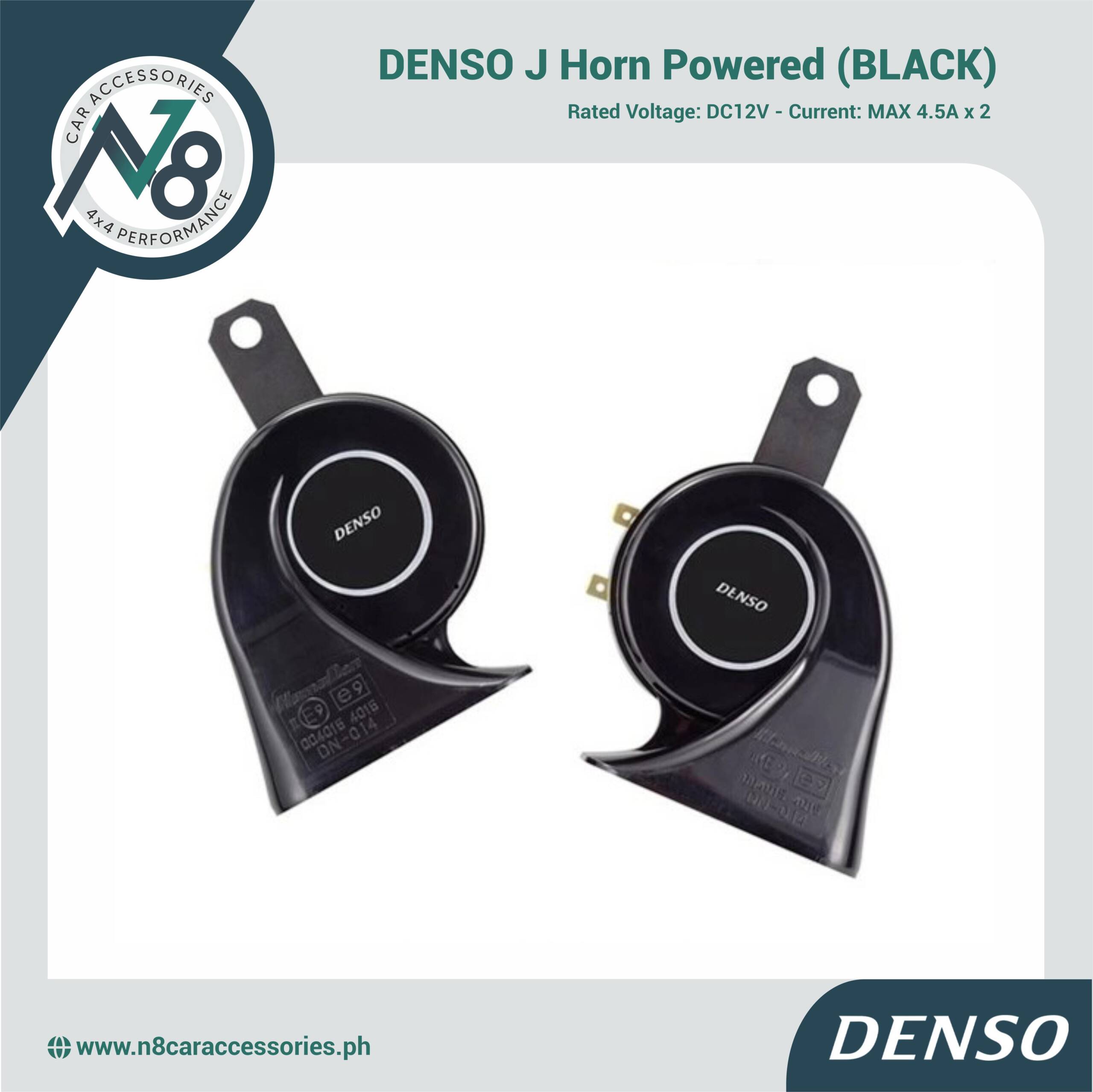 DENSO J Horn Powered (BLACK) Genuine