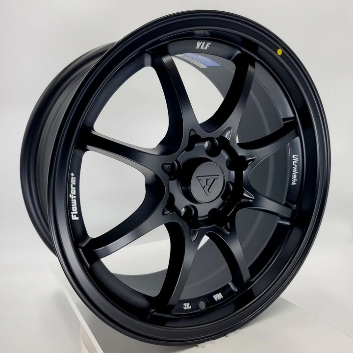 VLF C02 17x7.5 5x100/5x114.3 et40 Matte Black Genuine - Image 2